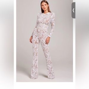 Nadine merabi white jumpsuit